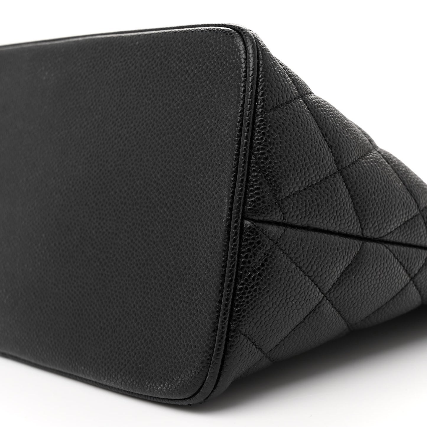 Caviar Quilted Medallion Tote Black