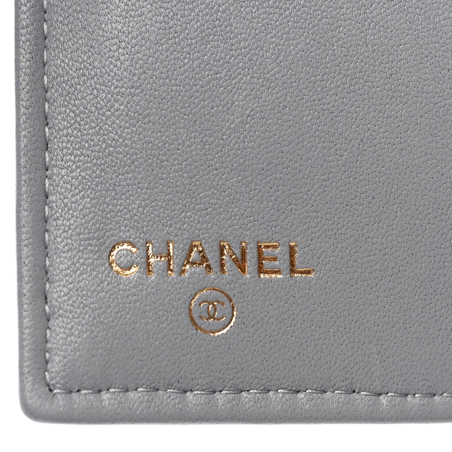 Chanel Lambskin Quilted Medium Boy Flap Wallet Grey 6 of 8