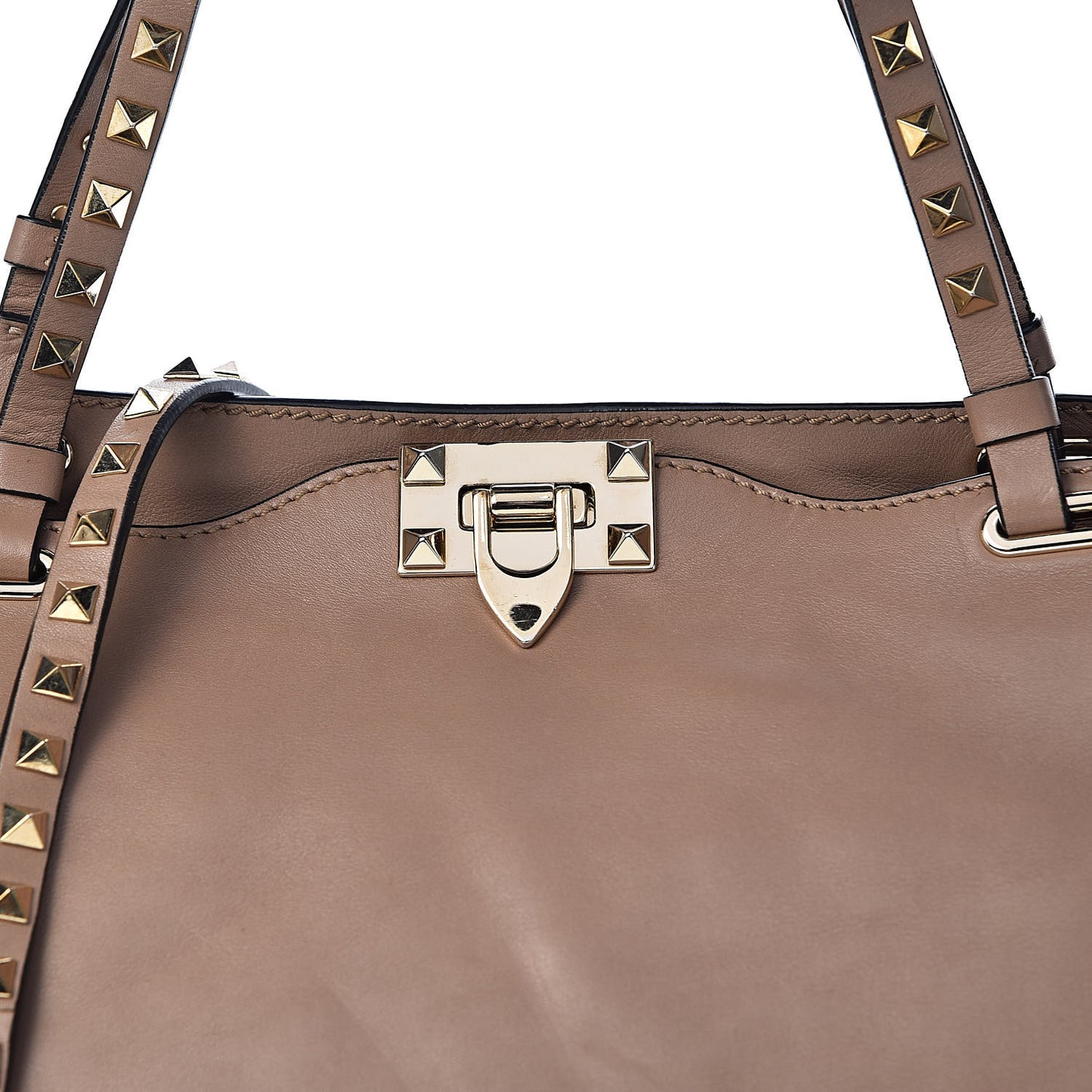 Vitello Medium Rockstud Tote Alpaca