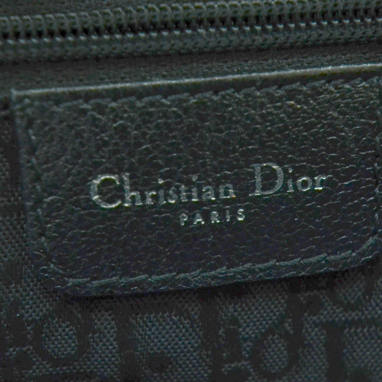 Christian Dior Leather Saddle Bag Black 8 of 11