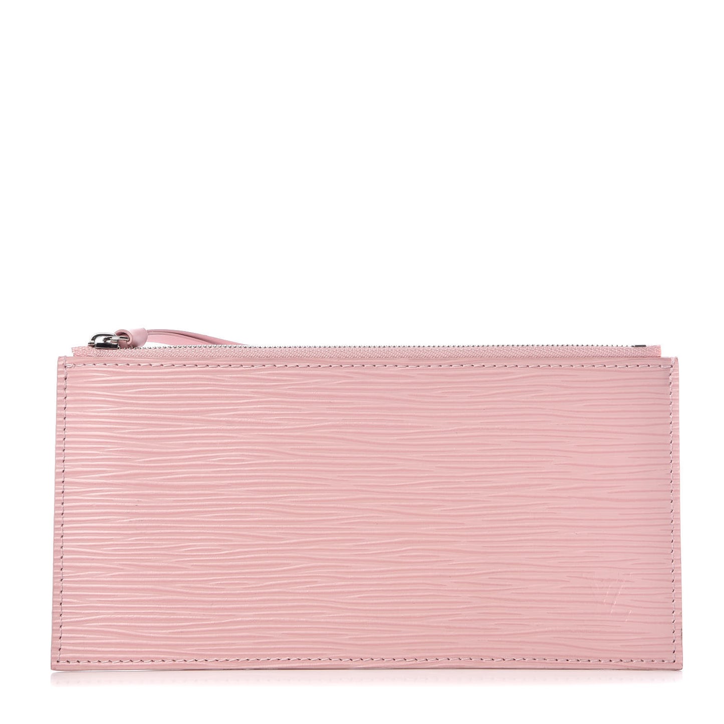 Epi Felicie Chain Wallet Zippered Insert Rose Ballerine