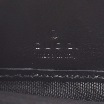 Gucci Apollo Calfskin GG Dadini Embroidered Zip Around Wallet Black 6 of 7