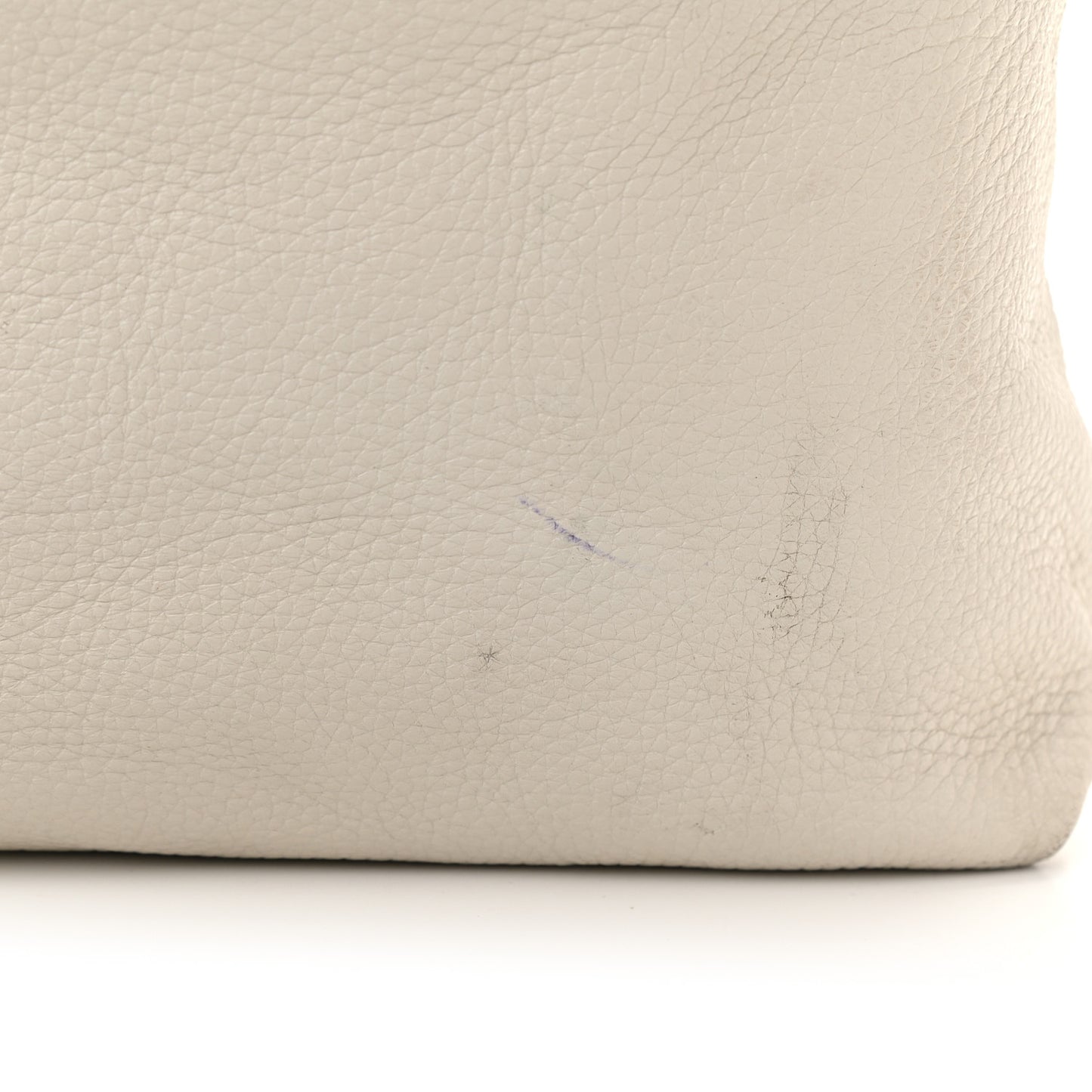 Calfskin Chain Tote Off White