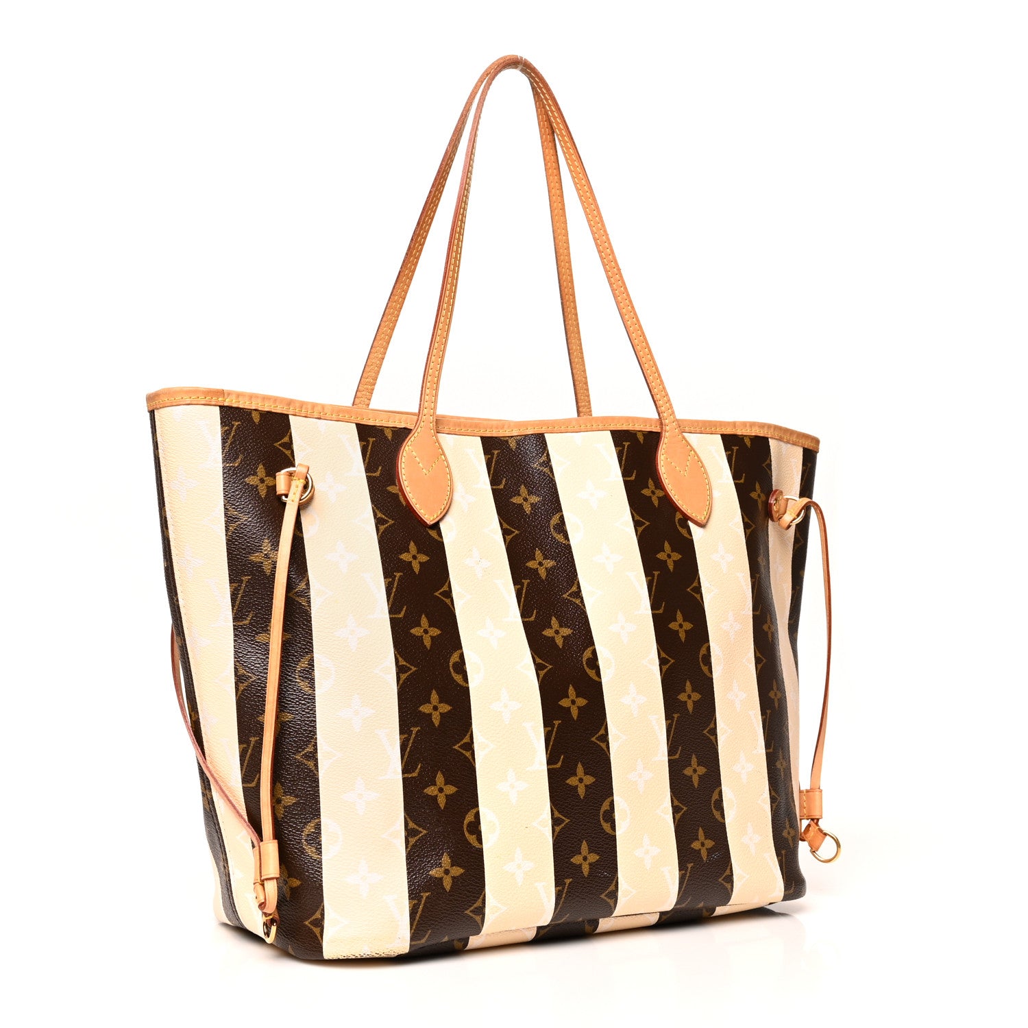 Louis Vuitton Monogram Rayures Neverfull MM 3 of 18