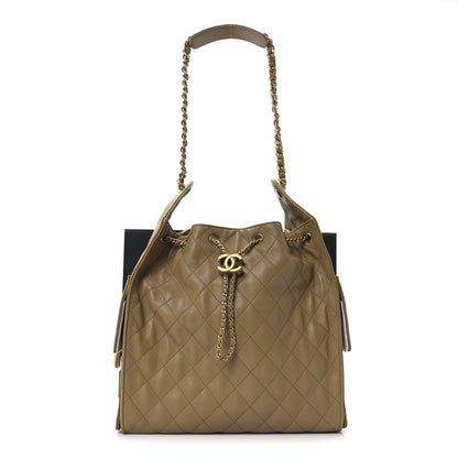 Chanel Caviar Quilted Medium Chanel 25 Handbag Dark Beige 12 of 12