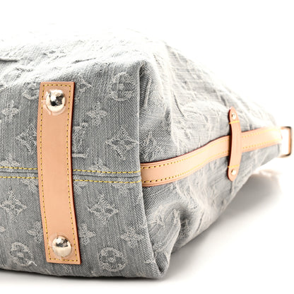 Louis Vuitton Monogram Denim CarryAll MM Washed Grey 10 of 10