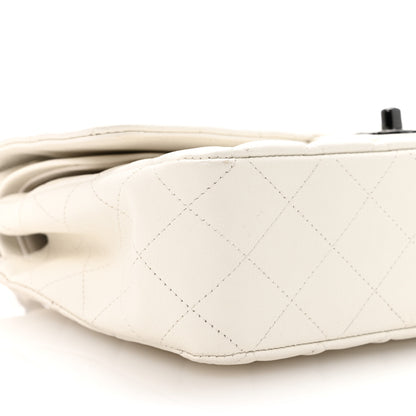 Chanel Crumpled Calfskin Quilted Medium Double Flap White 9 of 11