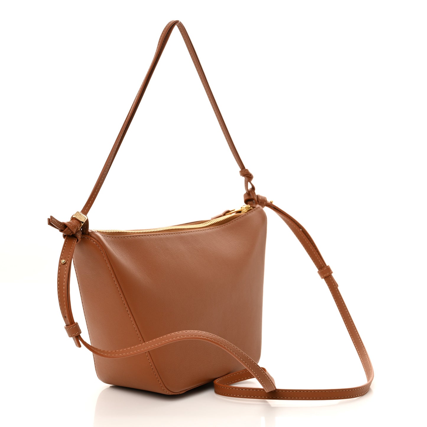 Calfskin Mini Hammock Hobo Tan