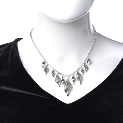 John Hardy Sterling Silver Classic Chain Wave Necklace 2 of 5