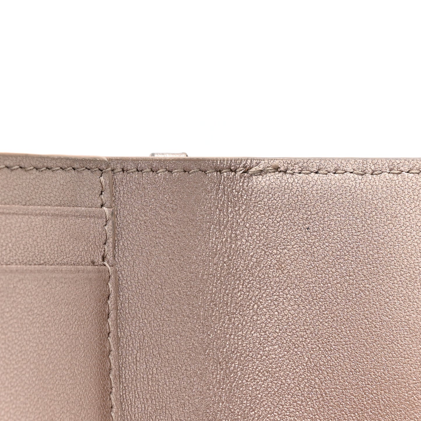 Metallic Lambskin Cannage Lady Dior Lotus Wallet Gold
