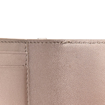 Christian Dior Metallic Lambskin Cannage Lady Dior Lotus Wallet Gold 9 of 10