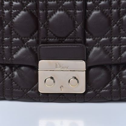 Christian Dior Lambskin Cannage Large New Lock Flap Bag Brown 10 of 10