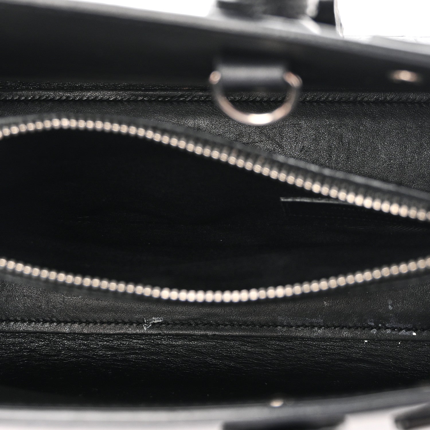 Saint Laurent Calfskin Crocodile Embossed Baby Sac De Jour Black 5 of 9