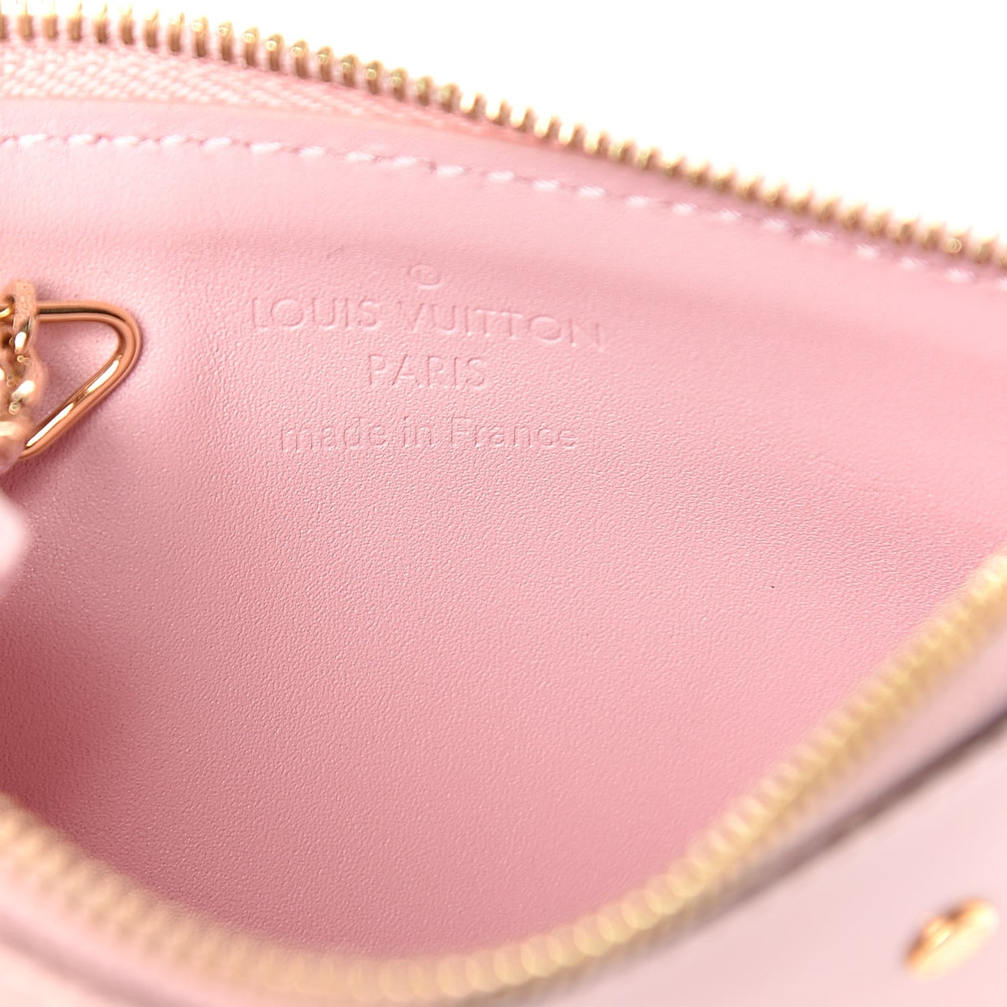 Patent Miroir Venice Key Pouch Rose Ballerine