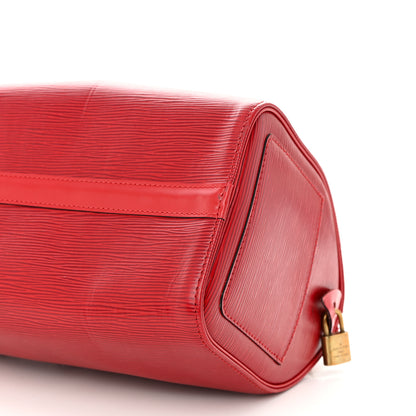 Louis Vuitton Epi Speedy 25 Castillan Red 10 of 13