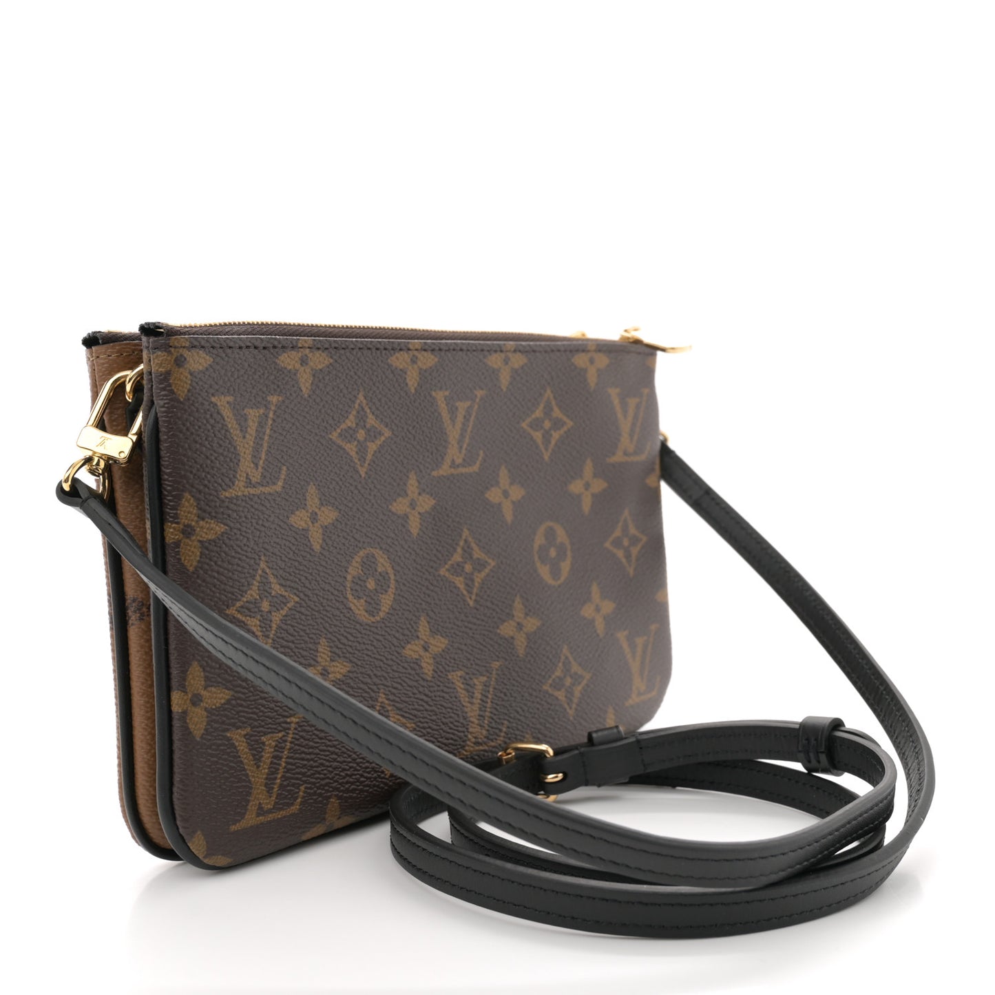 Reverse Monogram Giant Double Zip Pochette