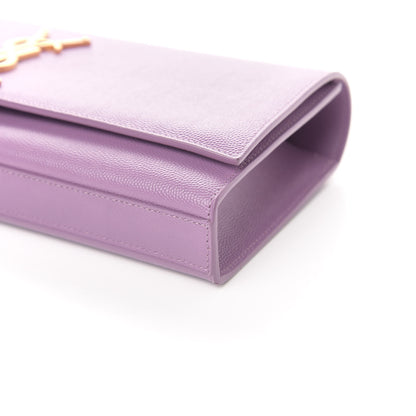 Saint Laurent Grain De Poudre Classic Kate Clutch Purple 8 of 8