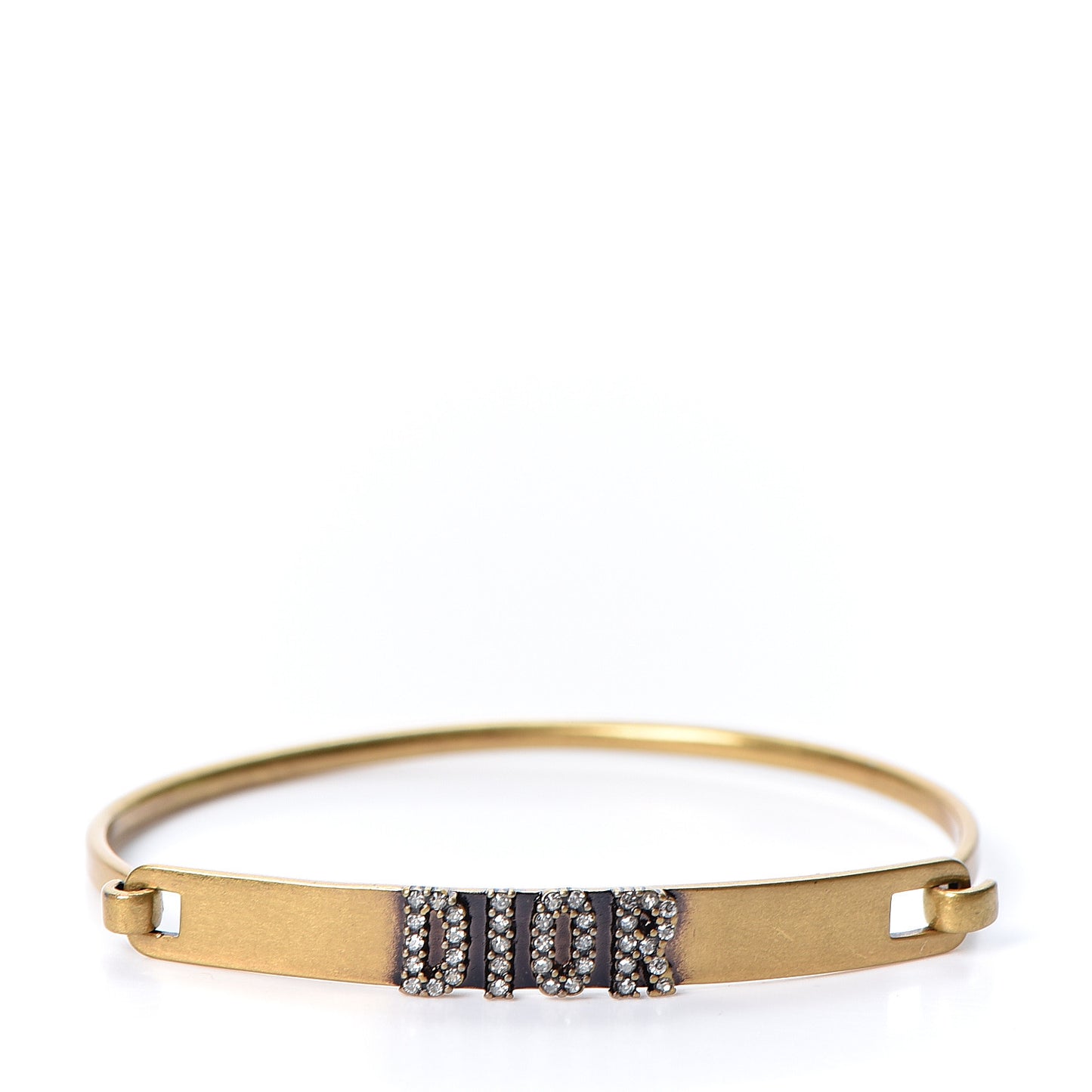 Metal Crystal Dio(r)evolution Bracelet Set Gold