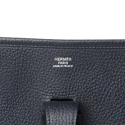 Hermes Taurillon Clemence Amazone Evelyne III GM Bleu Obscur Ultraviolet 8 of 10