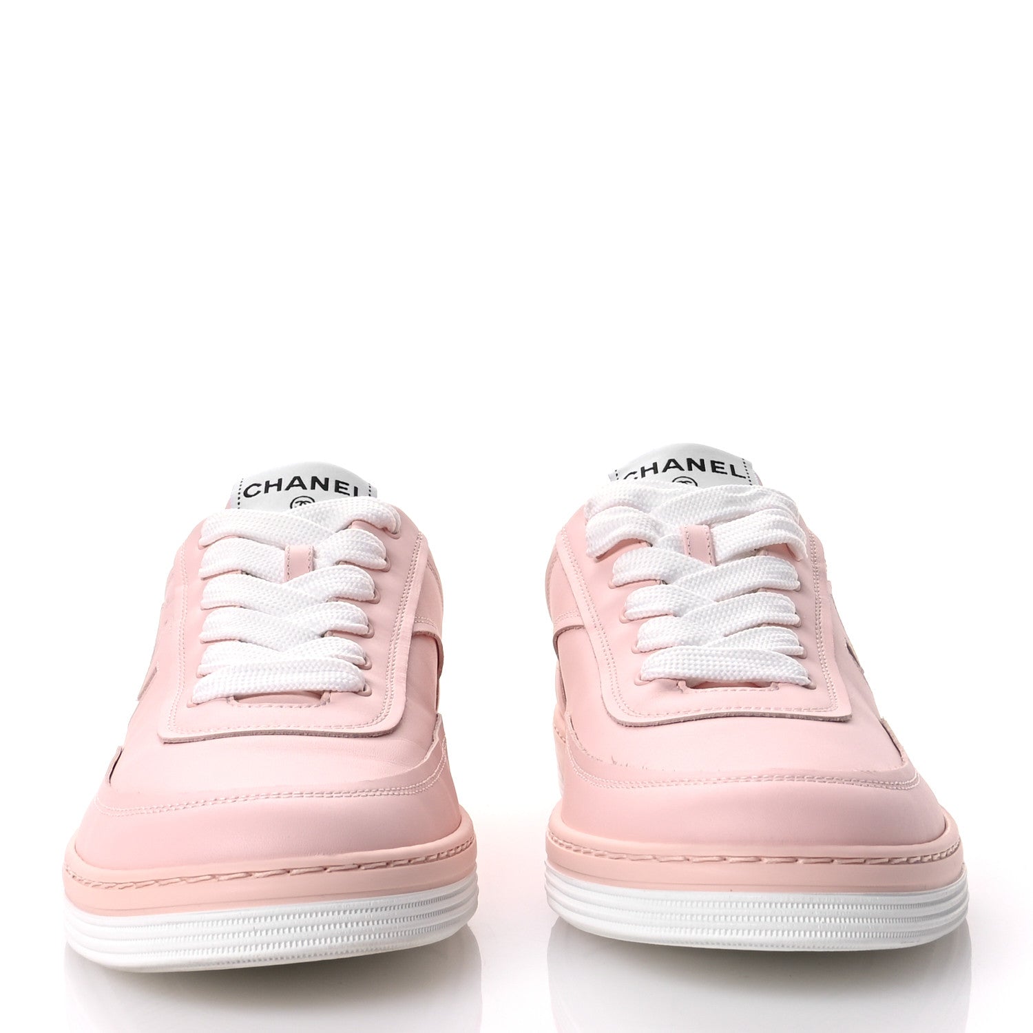 Chanel Calfskin CC Womens Sneakers 41 Light Pink 3 of 9