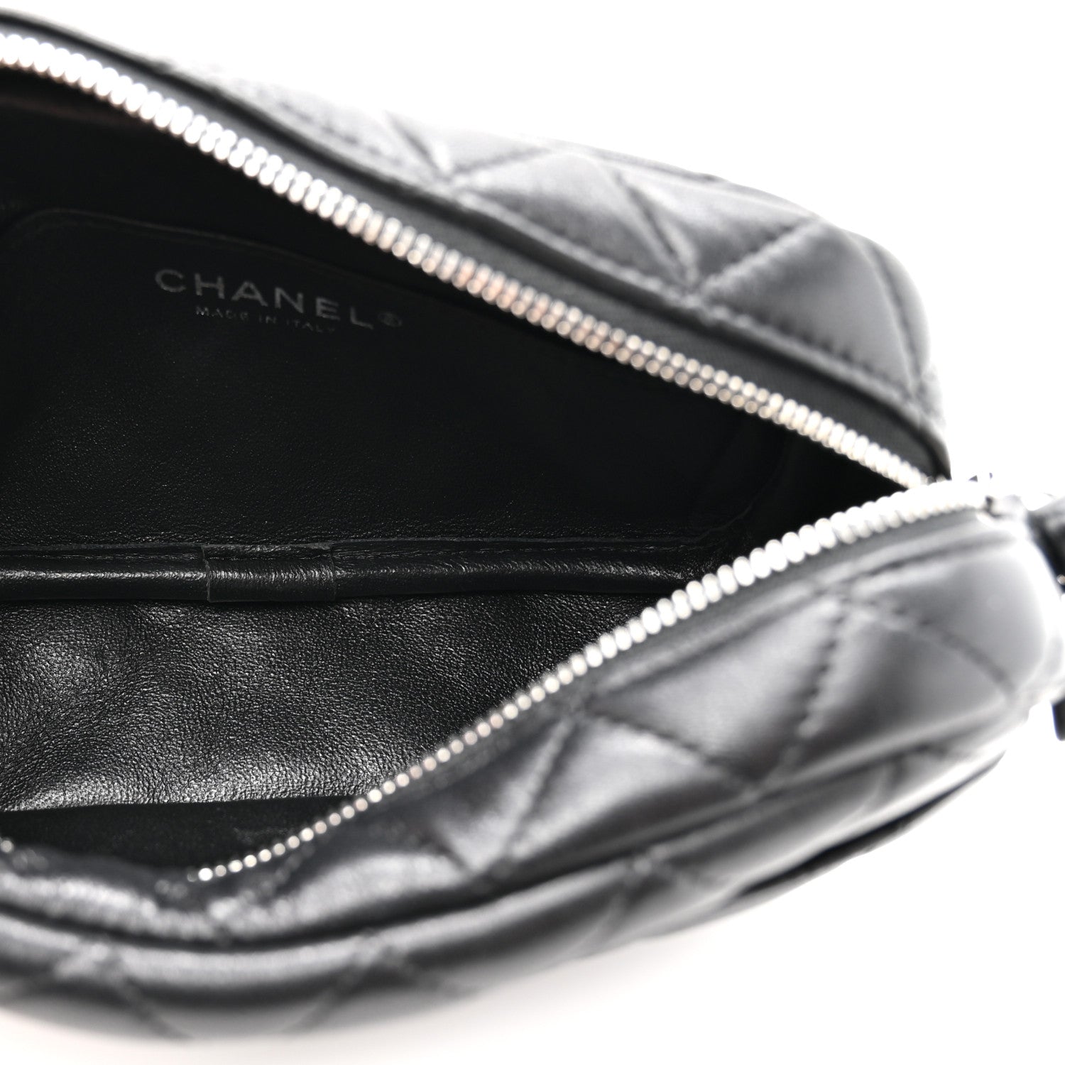 Chanel Lambskin Quilted Small Camera Case Black 5 of 11