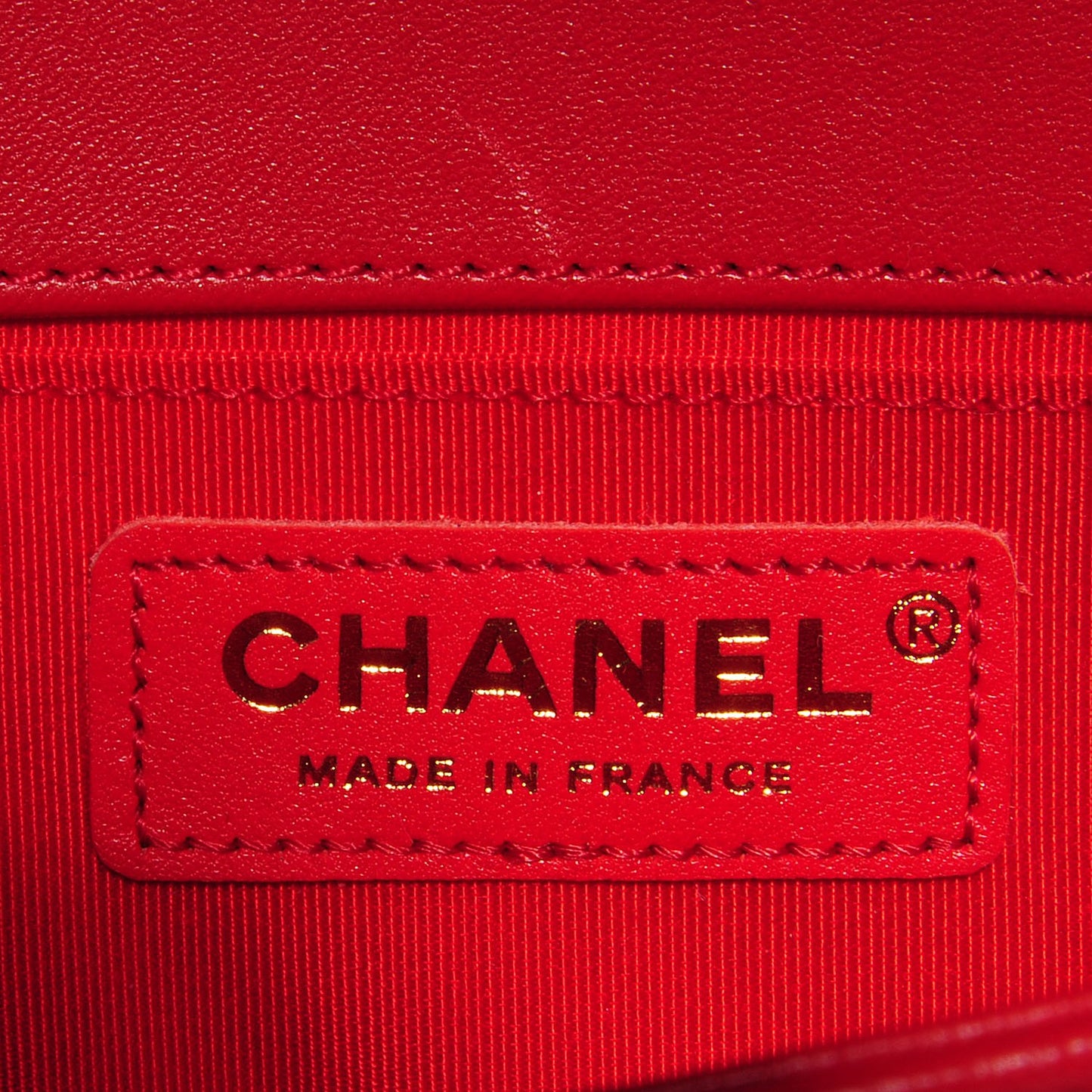Lambskin Boy Medium Flap Red