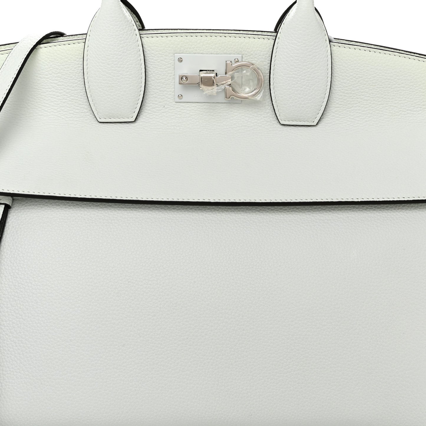 Calfskin Large Studio Bag Astronaut White