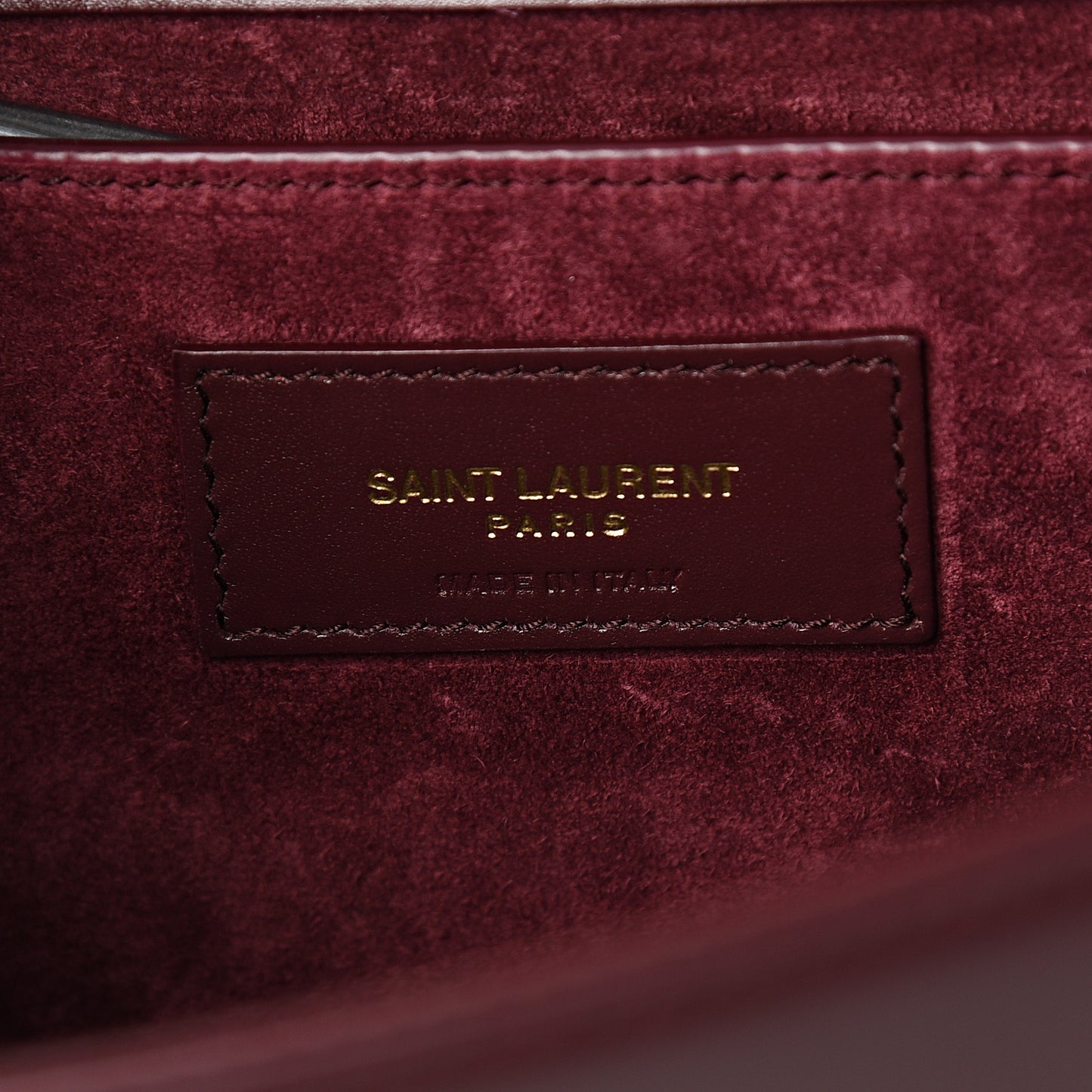 Smooth Calfskin Medium Classic Monogram Kate Tassel Satchel Rouge Legion