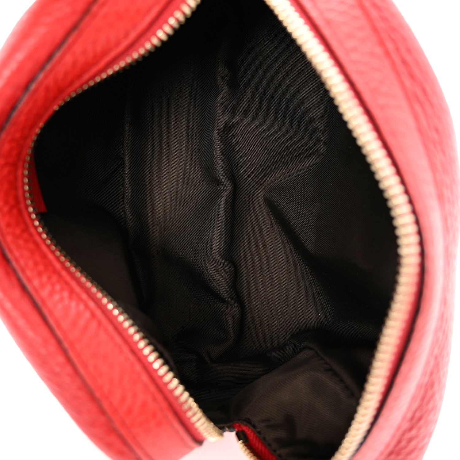 Gucci Pebbled Calfskin Medium Soho Cosmetic Case Red 5 of 8