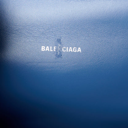 Balenciaga Denim BB Monogram Small Hourglass Top Handle Bag Blue 6 of 10