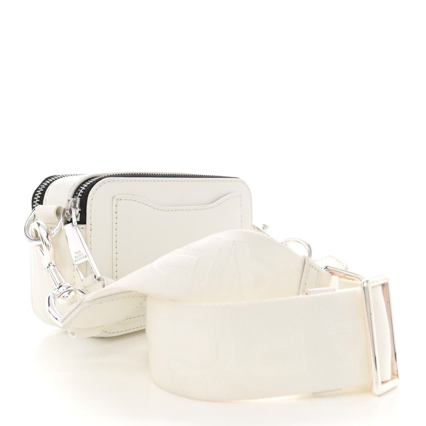 Saffiano Small Snapshot Camera Bag White