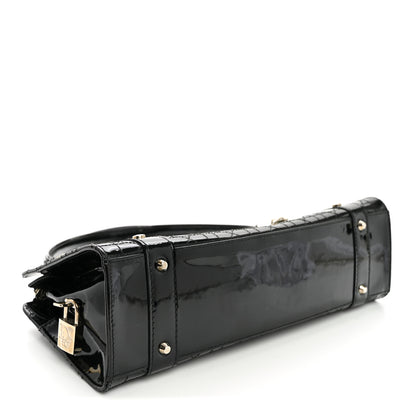 Christian Dior Patent Cannage Stitched East West Lady Dior Black 4 of 9