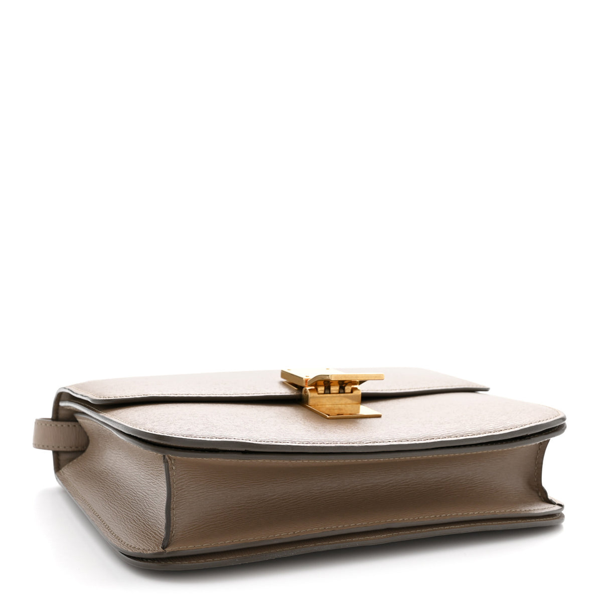 Liege Calfskin Medium Classic Box Flap Bag Souris