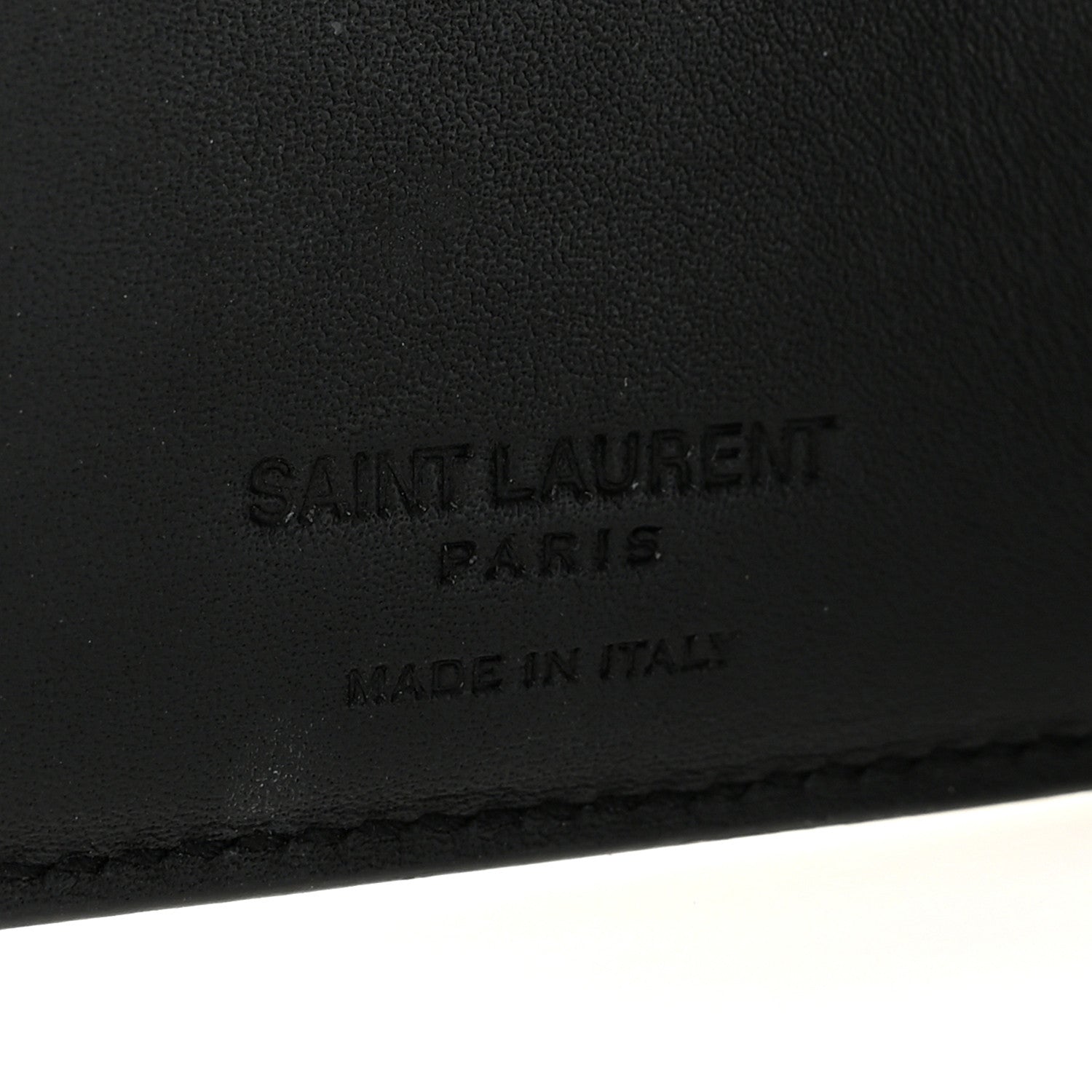 Saint Laurent Crocodile Embossed Passport Holder Black 6 of 6