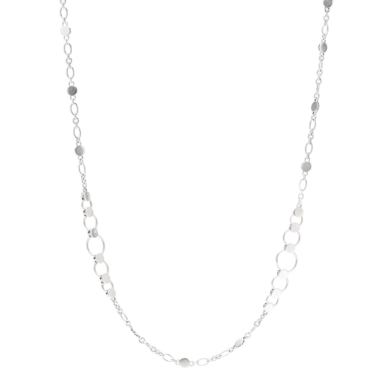 John Hardy Sterling Silver Dot Long Sautoir Necklace 1 of 5