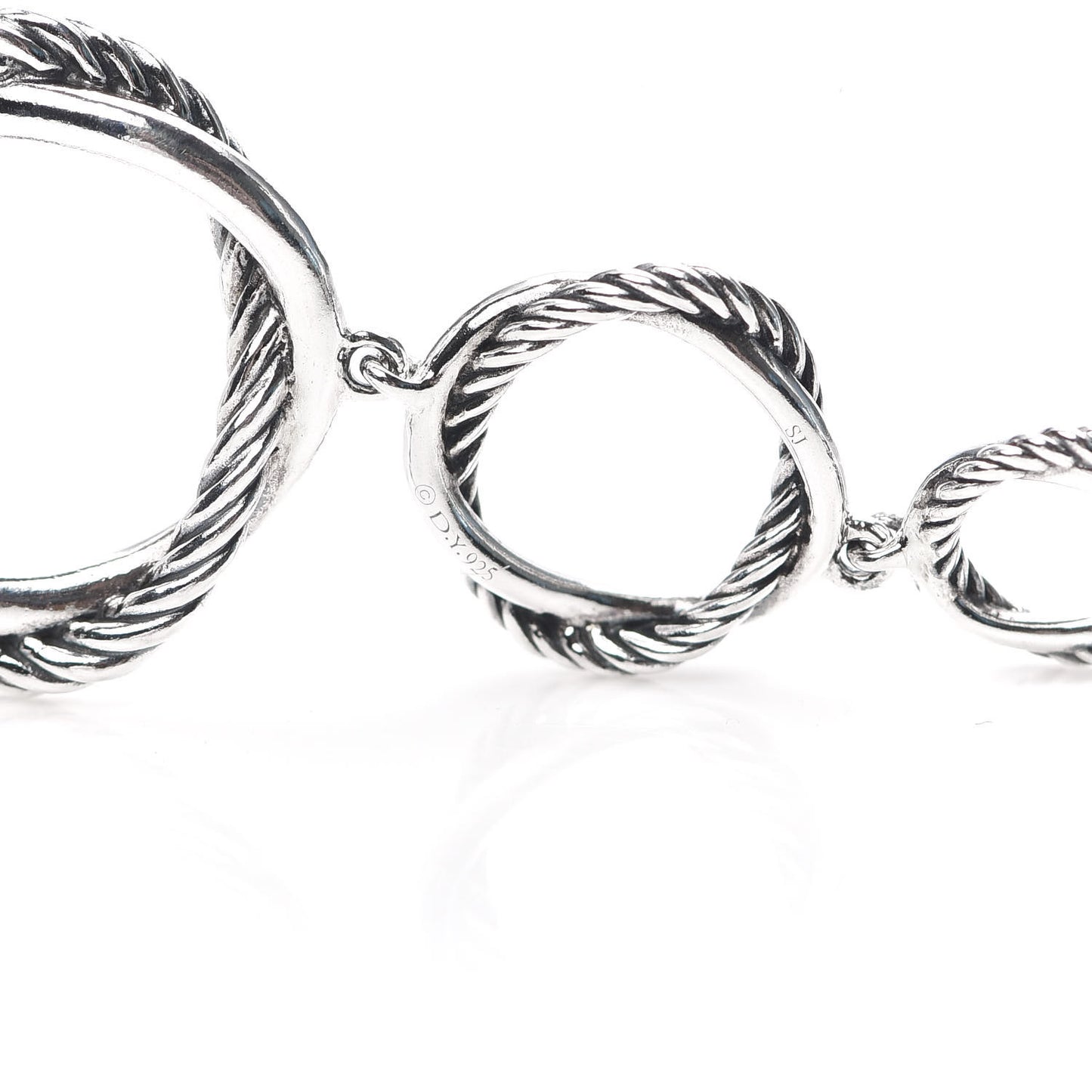 Sterling Silver Infinity Triple Drop Earrings