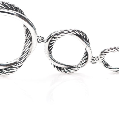 David Yurman Sterling Silver Infinity Triple Drop Earrings 4 of 4