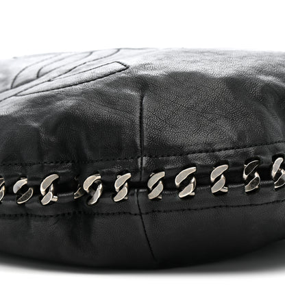 Chanel Calfskin Modern Chain Rhodoid Hobo Black 10 of 12