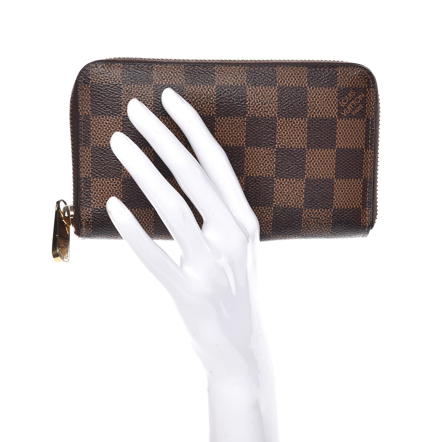 Louis Vuitton Damier Ebene Zippy Compact Wallet 2 of 18