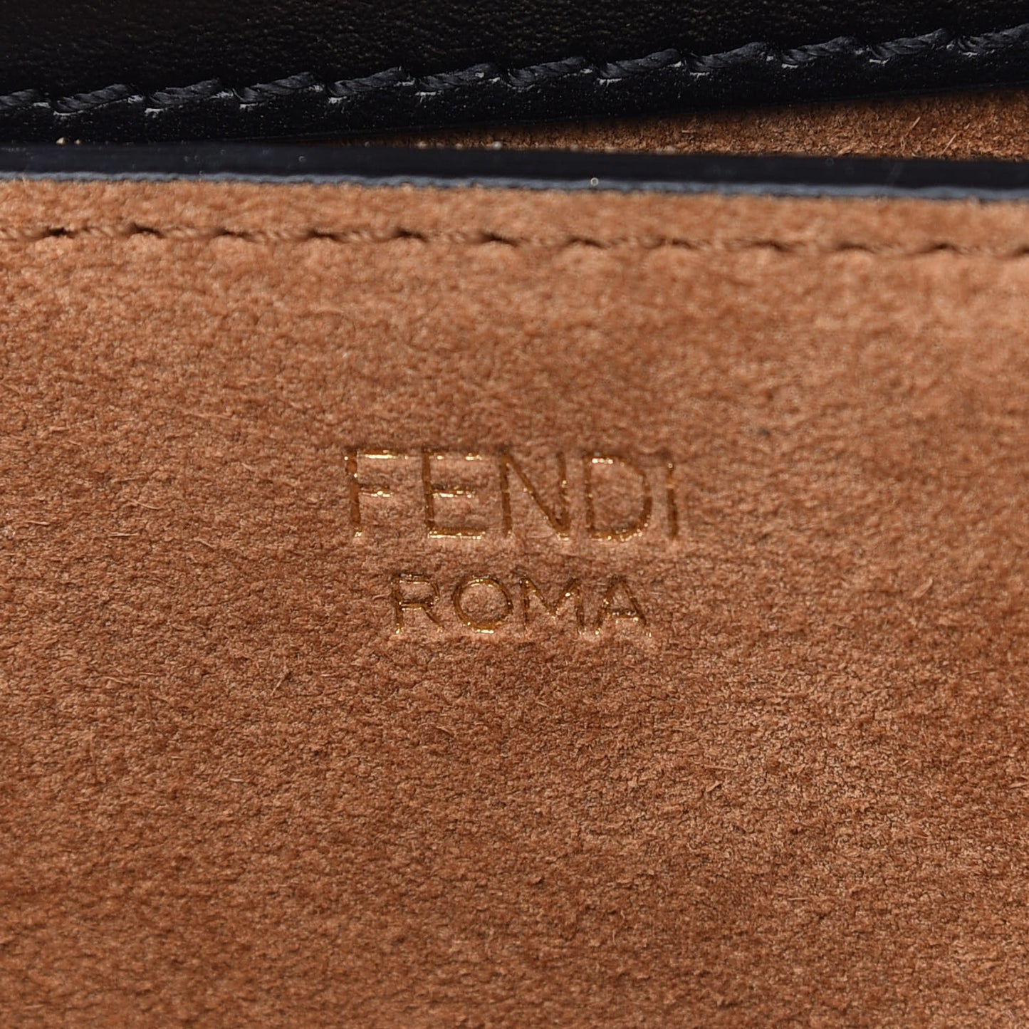 Vitello King Luxor Fendi Touch Shoulder Bag Black
