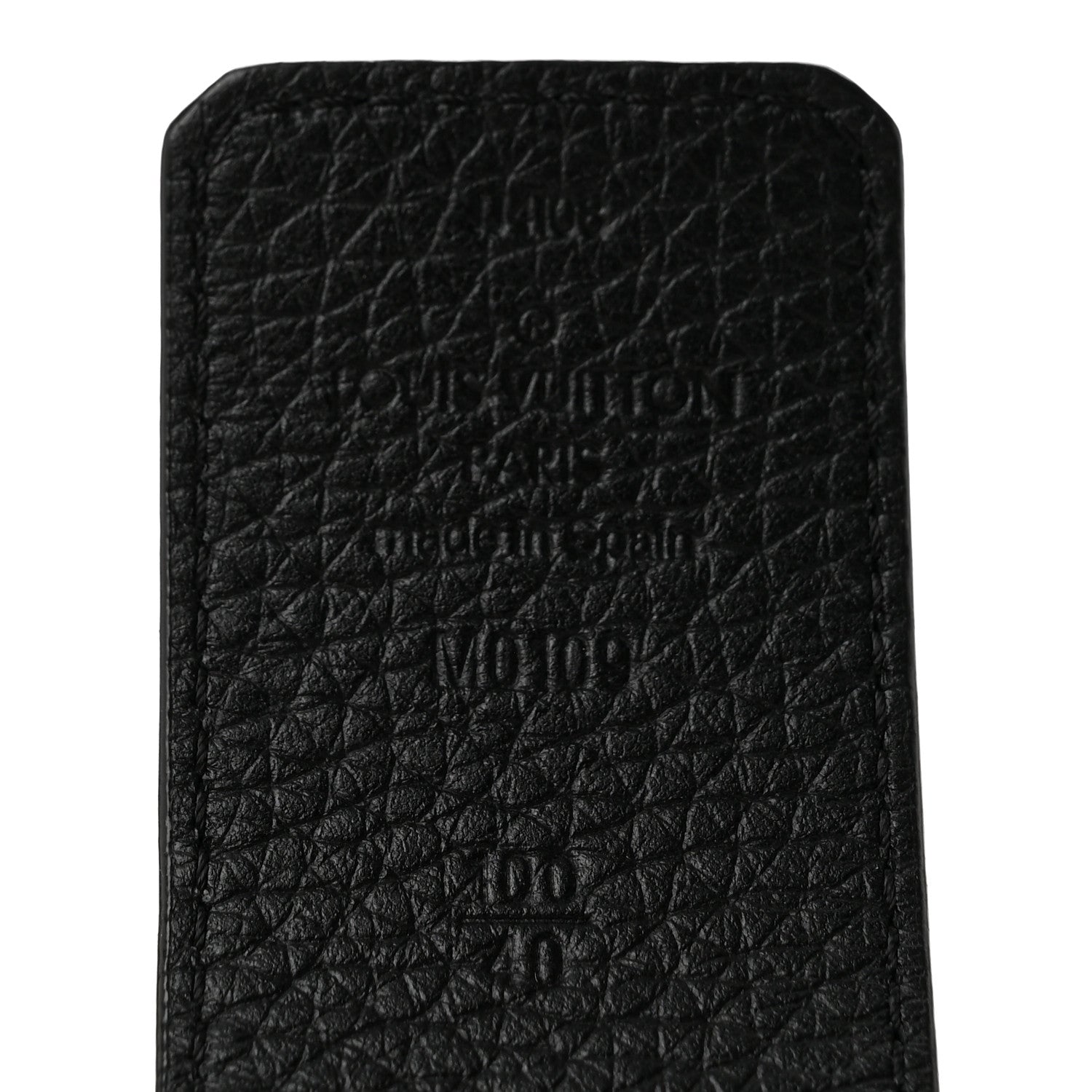 Louis Vuitton Taurillon Calfskin 40mm LV Initiales Reversible Belt   100 40 Black Dark Silver 7 of 8
