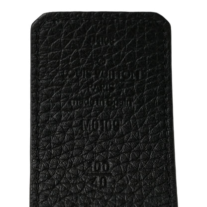 Louis Vuitton Taurillon Calfskin 40mm LV Initiales Reversible Belt   100 40 Black Dark Silver 7 of 8