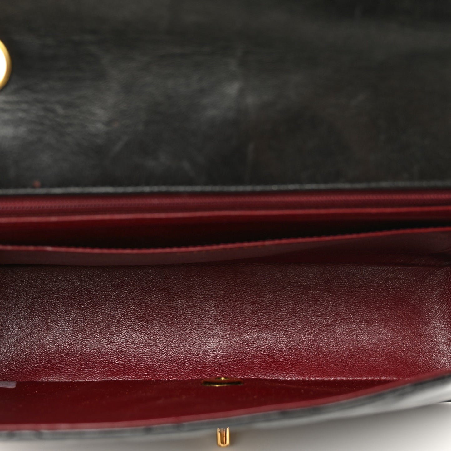 Lambskin Quilted Medium Single Flap Black