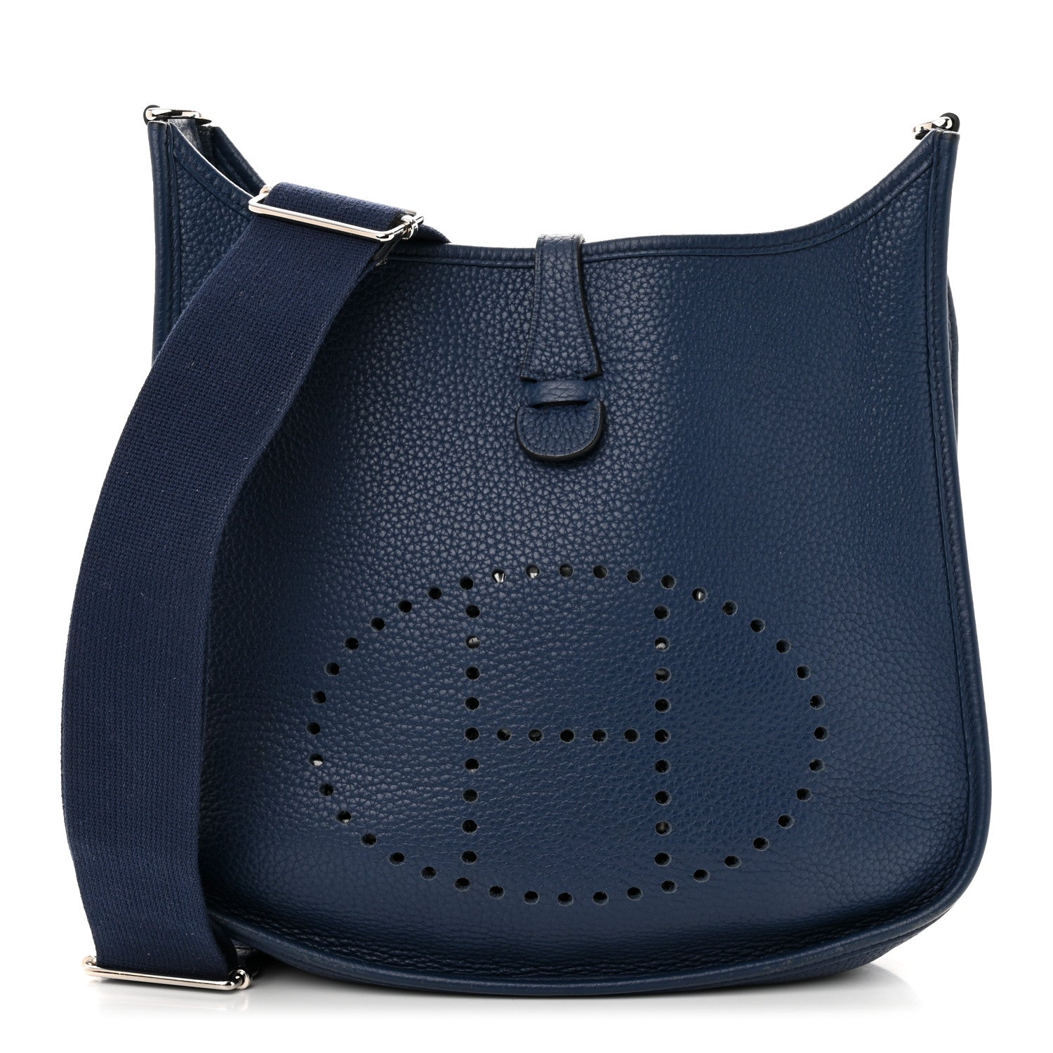 Hermes Taurillon Clemence Evelyne III PM Bleu De Malte 1 of 12
