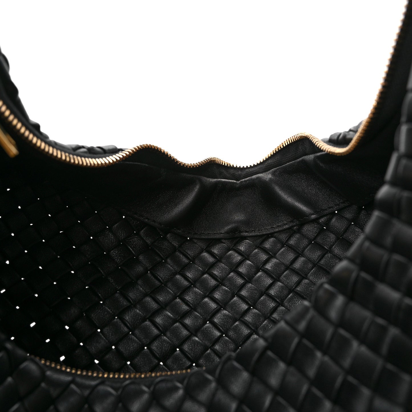 Lambskin Intrecciato Padded Jodie Black