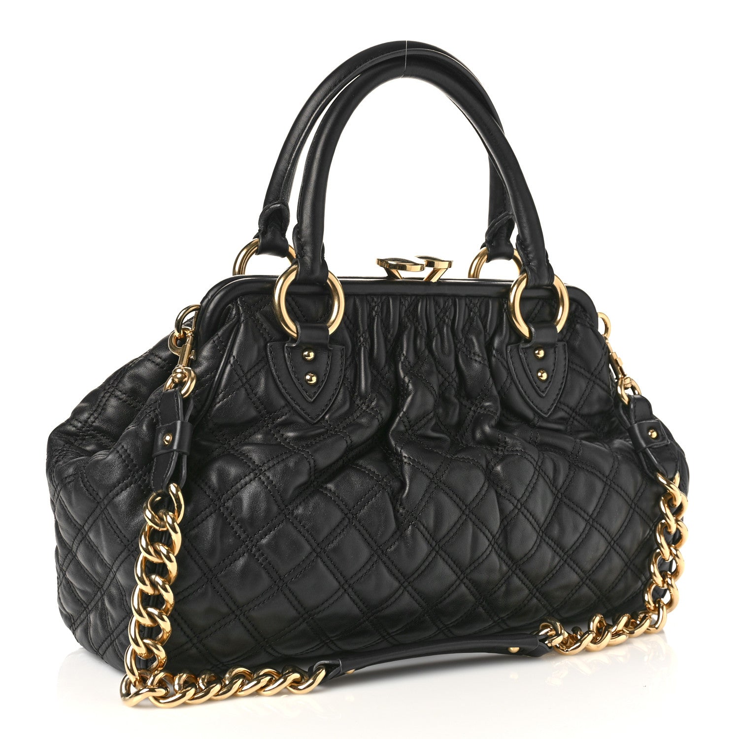Marc Jacobs Calfskin Quilted Stam Black 3 of 8