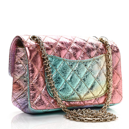 Chanel Metallic Goatskin Quilted Mini 2.55 Reissue Flap Multicolor 3 of 10
