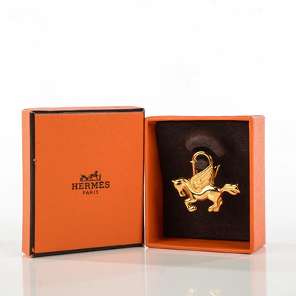 Hermes Pegasus Cadena Lock Gold 3 of 5