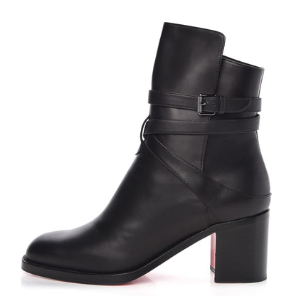 Christian Louboutin Calfskin Karistrap 70 Ankle Boots 41 Black 1 of 8