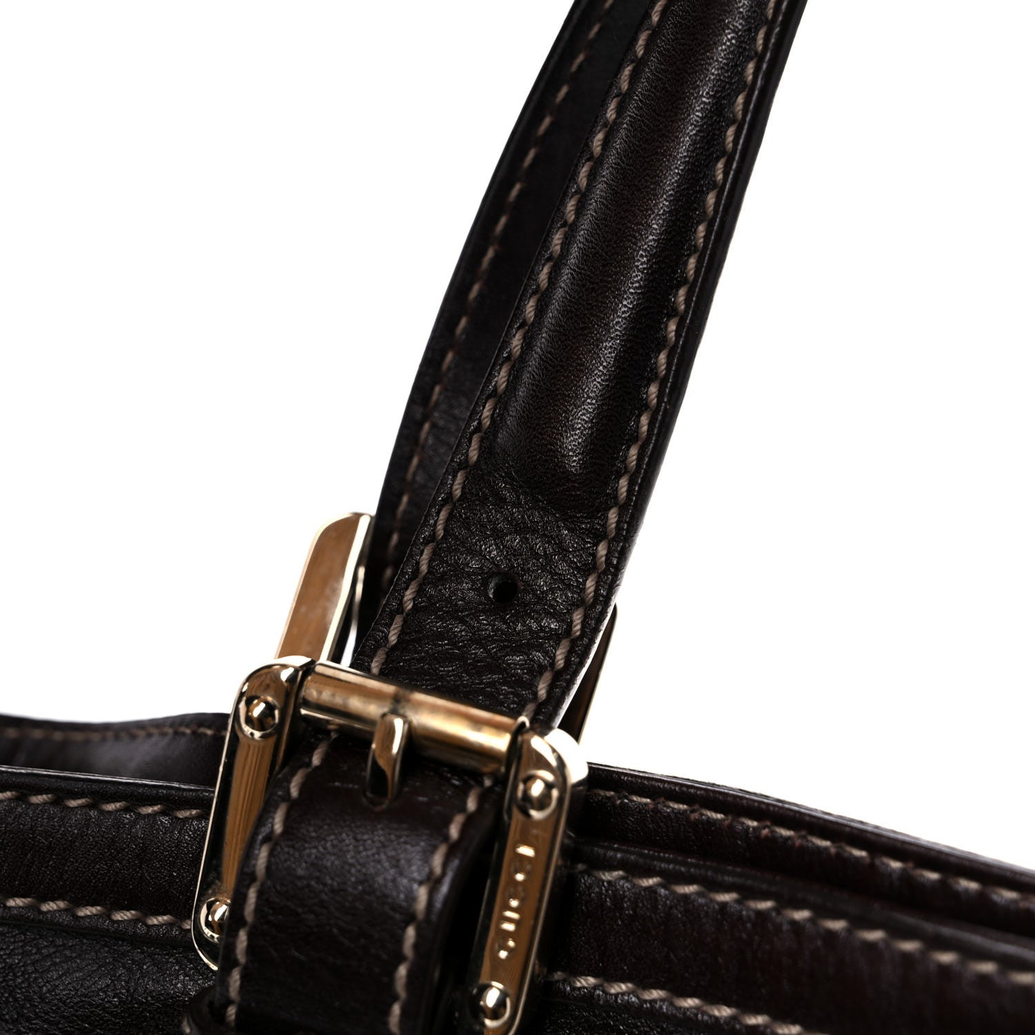 Gucci Calfskin Medium Britt Tote Dark Brown 12 of 12
